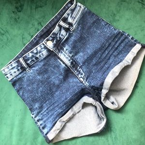 H&M Divided High Waisted Jean Shorts
